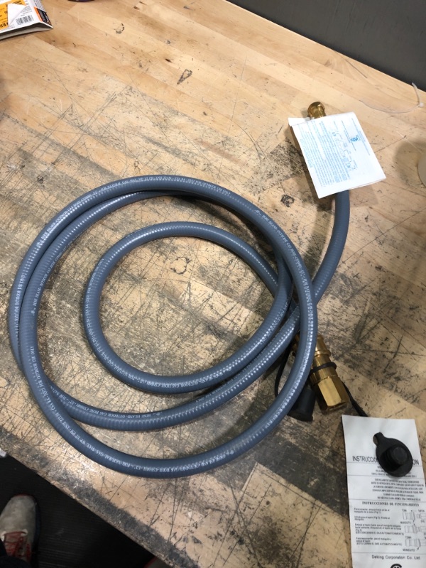 Photo 2 of 10Ft Natural Gas Hose w Quick Disconnect 1/2" 