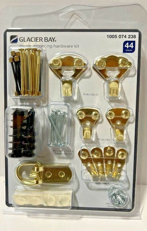 Photo 1 of 44 Piece Wall Hanging Mirror Mounting Hardware Accessory Kit - Pictures (12PK)