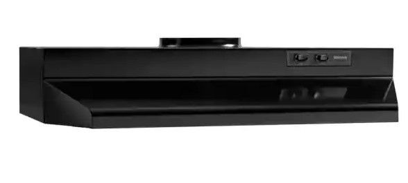 Photo 1 of **SMALL DENTS** Broan-NuTone
42000 Series 36 in. 230 Max Blower CFM Under-Cabinet Range Hood with Light in Black