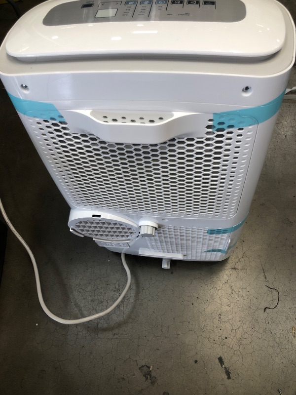 Photo 4 of **MINOR DAMAGE FROM SHIPPING** Midea MAP10S1CWT 3-in-1 Portable Air Conditioner, Dehumidifier, Fan, for Rooms up to 200 Sq Ft Enabled, 10,000 BTU DOE (5,800 BTU SACC) Control with R
