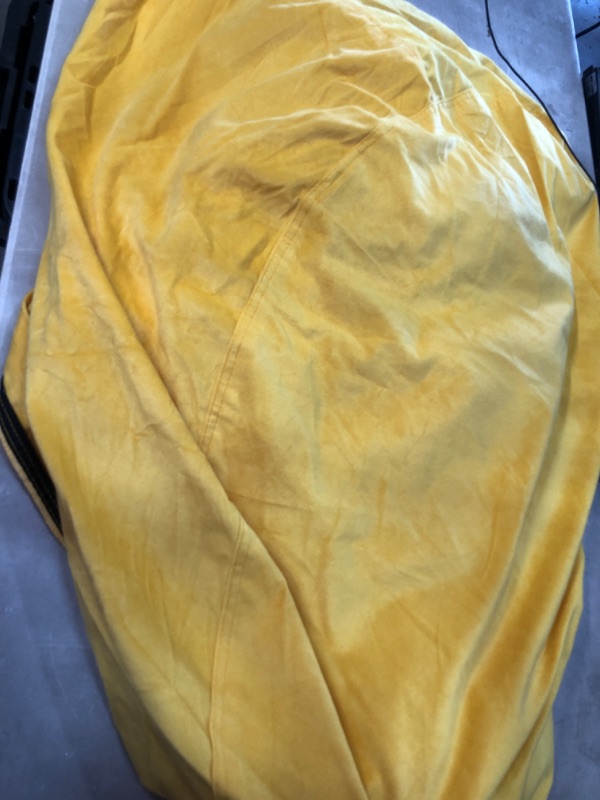 Photo 3 of **DAMAGED ZIPPER* Relax Sacks 5' Oversized Bean Bag Chair - Canary Yellow
