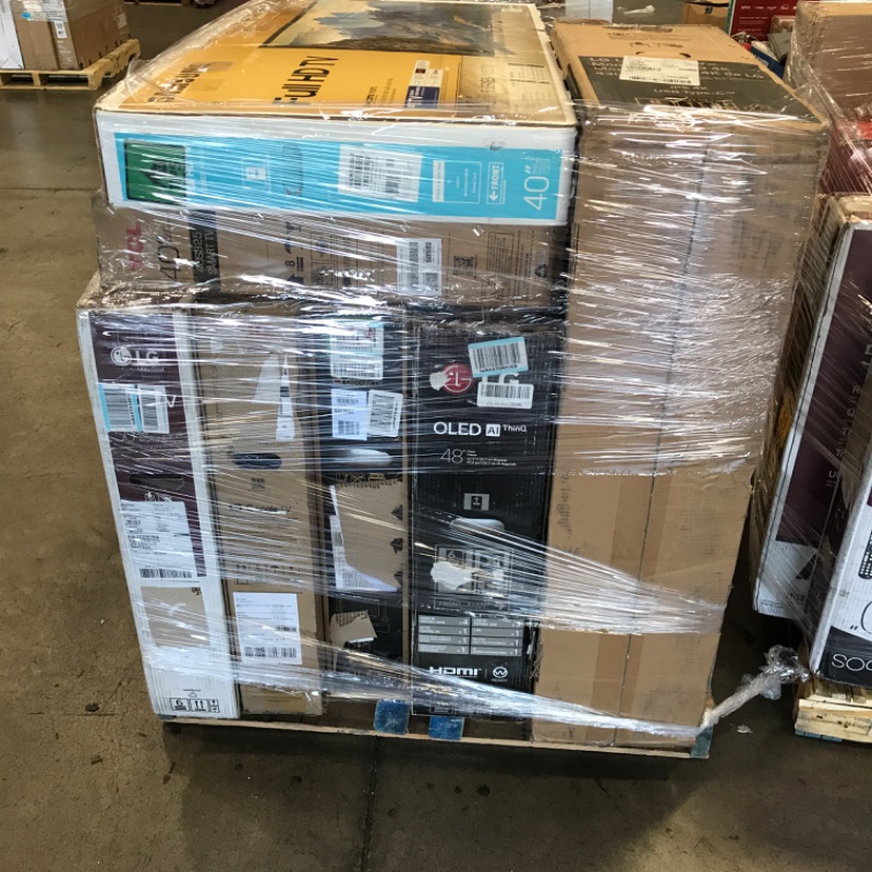 Photo 1 of PALLET OF 8 DAMAGED TVS AND MONITORS... NO REFUNDS OR RETURNS 