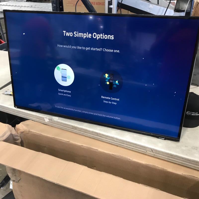 Photo 2 of SAMSUNG 43-Inch Class AU8000 Series Crystal 4K UHD HDR Smart TV with Alexa Built-In, 3 HDMI Ports, Ultra Slim Design (UN43AU8000FXZA, 2021 Model)
