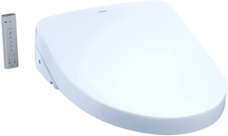 Photo 1 of ***INCOMPLETE*** UNABLE TO TEST TOTO SW3056#01 S550E Electronic Bidet Toilet Seat with Cleansing Warm, Nightlight, Auto Open and Close Lid, Instantaneous Water Heating, and EWATER+, Elongated Contemporary, Cotton White
