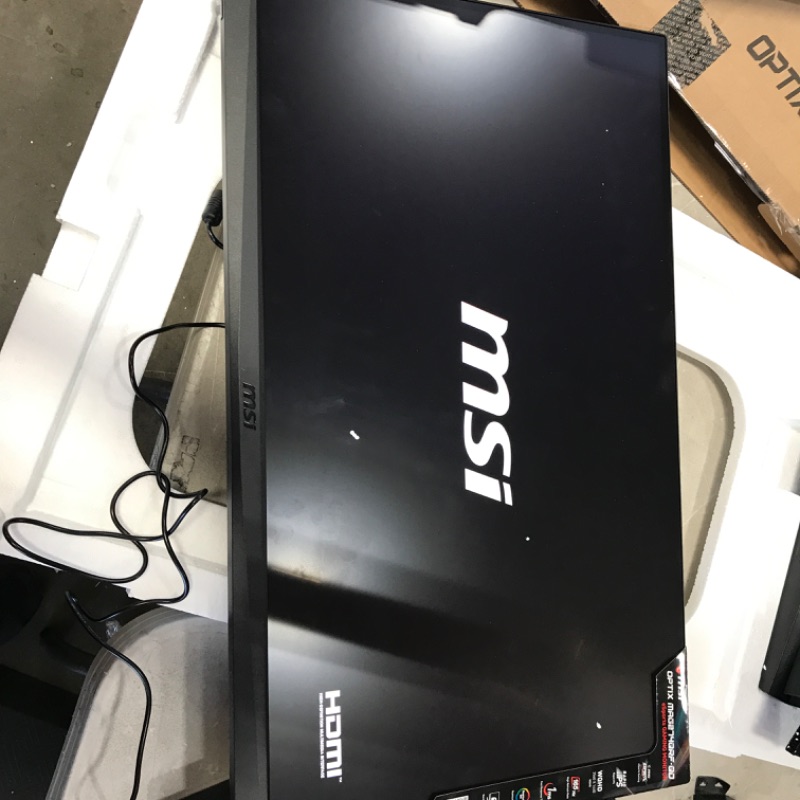 Photo 5 of **READ NOTES**
MSI QHD Rapid-IPS Quantum DOT Gaming Non-Glare Super Narrow Bezel 1ms 2560 x 1440 165Hz Refresh Rate Adjustable Arm G-Sync Compatible 27” Gaming Monitor (Optix MAG274QRF-QD)
