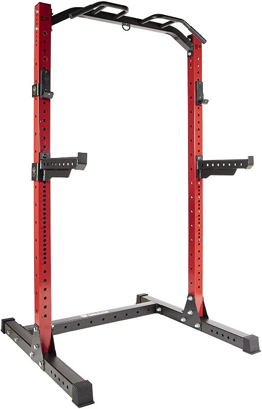 Photo 1 of Signature Fitness SF-SS1 1,000 Pound Capacity 3” x 3” Power Rack Squat Stand, Includes J-Hooks and Safety Spotter Arms; Optional Conversion Kits