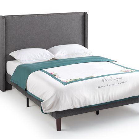 Photo 1 of Zinus 51” Marcus Upholstered Platform Bed Frame Full