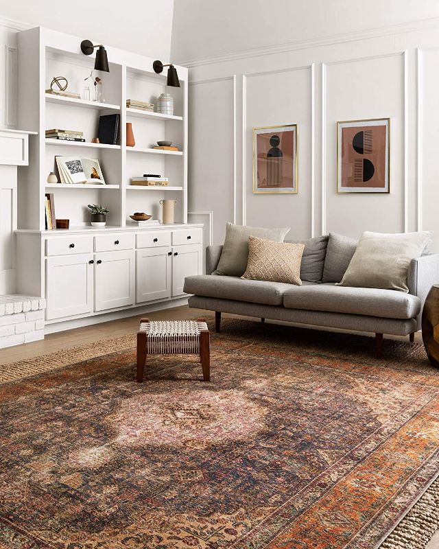 Photo 1 of Loloi II Loren Collection LQ-02 Plum / Multi, Traditional 5'-0" x 7'-6" Area Rug