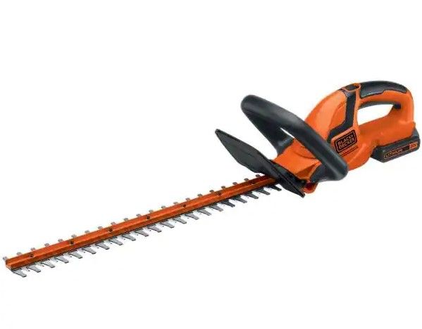 Photo 1 of BLACK+DECKER 20V MAX Cordless Battery Powered Hedge Trimmer Kit with (1) 1.5Ah Battery & Charger