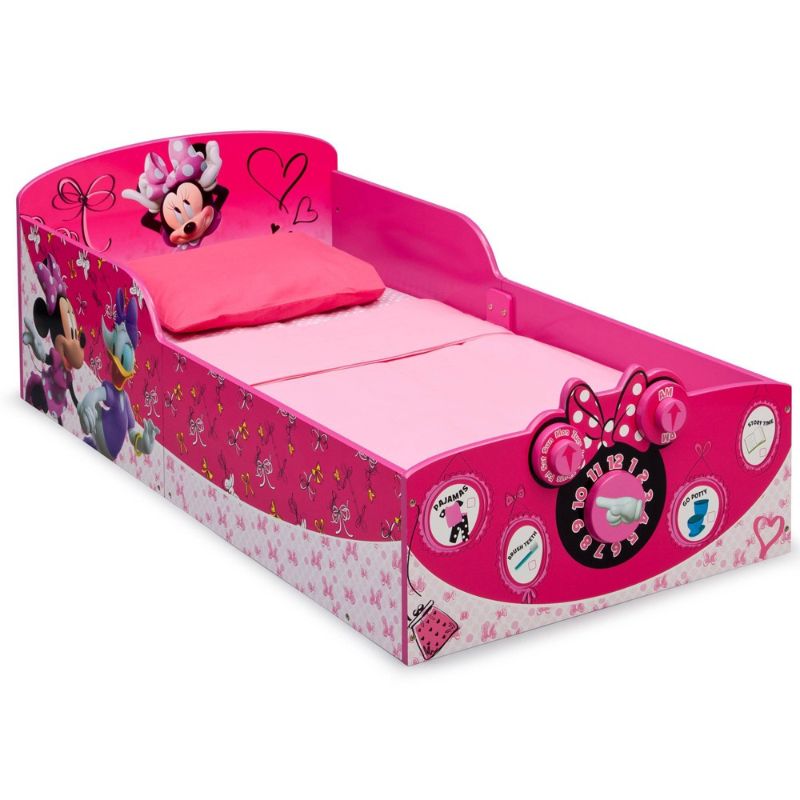 Photo 1 of (DAMAGED COMPONENTS )Delta Interactive Wood Toddler Bed Disney Minnie Mouse
