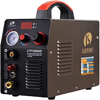 Photo 1 of (MISSING MANUAL) LOTOS LTP5000D 50Amp Non-Touch Pilot Arc Plasma Cutter, Dual Voltage 110V/220V, 1/2 Inch Clean Cut, Brown