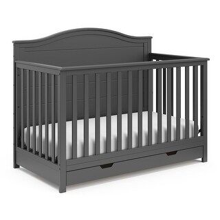 Photo 1 of **parts only**Storkcraft Moss 4-in-1 Convertible Crib with Drawer Gray
