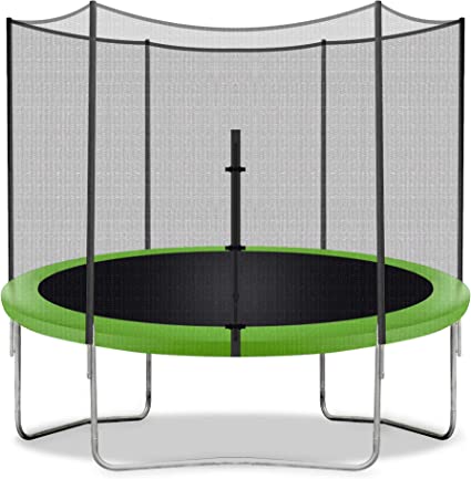 Photo 1 of  14FT Trampoline with Enclosure Net Outdoor Jump Rectangle Trampoline - ASTM Approved-Combo Bounce Exercise Trampoline PVC Spring Cover Padding for Kids and Adults
