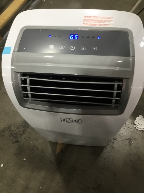 Photo 2 of BLACK+DECKER 6,500 BTU DOE (12,000 BTU ASHRAE) Portable Air Conditioner with Remote Control, White
