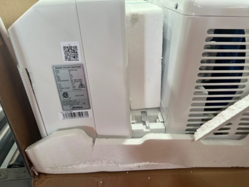 Photo 1 of Midea 12,000 BTU U-Shaped Smart Inverter Window Air Conditioner–Cools up to 550 Sq. Ft., Ultra Quiet with Open Window Flexibility, Works with Alexa/Google Assistant, 35% Energy Savings, Remote Control