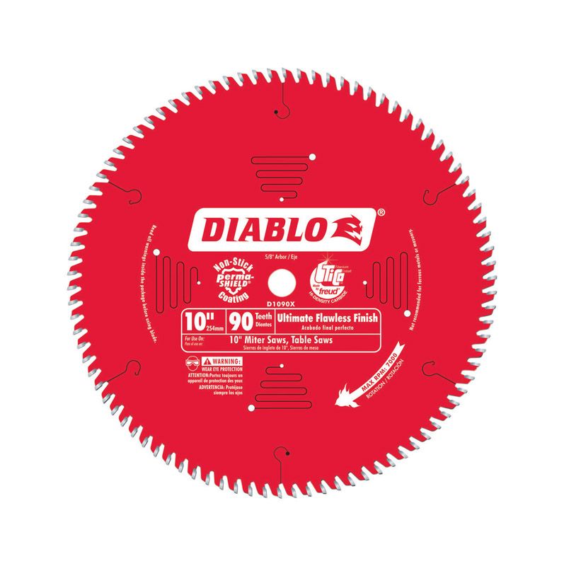 Photo 1 of 
DIABLO
10 in. x 90-Tooth Ultimate Polished Finish Circular Saw Blade