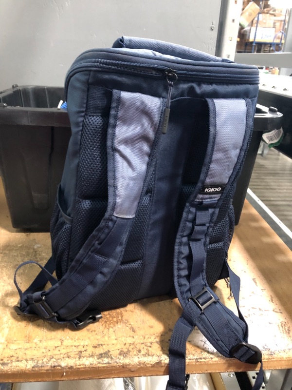 Photo 6 of IGLOO Top Grip Evergreen 24 Can Blue Backpack Soft-Side Cooler