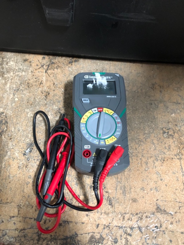 Photo 2 of Commercial Electric Manual Ranging Multimeter