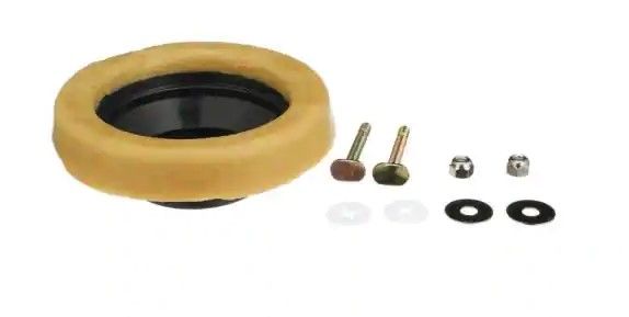 Photo 1 of Bundle of 2 
Everbilt Reinforced Toilet Wax Ring with Plastic Horn and Zinc-Plated Toilet Bolts