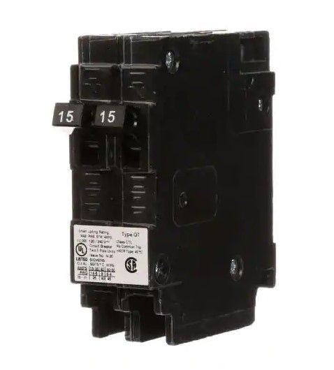 Photo 1 of Set Of 2 
Siemens 15 Amp Tandem Single Pole Type QT Circuit Breaker