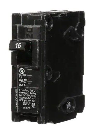 Photo 1 of Bundle Of 4 
Siemens 15 Amp Single-Pole Type QP Circuit Breaker