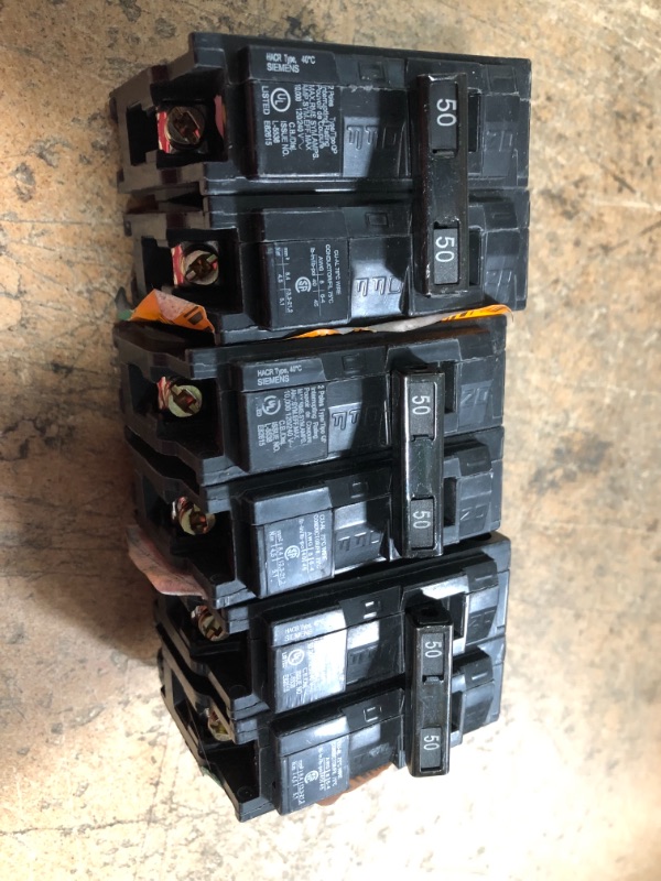 Photo 1 of Bundle of 3
Siemens 50 Amp Double-Pole Type QP Circuit Breaker