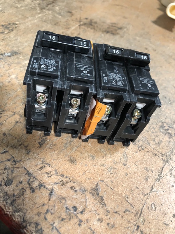 Photo 4 of Bundle of 2 
Siemens 15 Amp Double-Pole Type QP Circuit Breaker