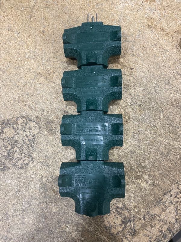 Photo 1 of 3-to-1 Adapter, Green 4 pack 