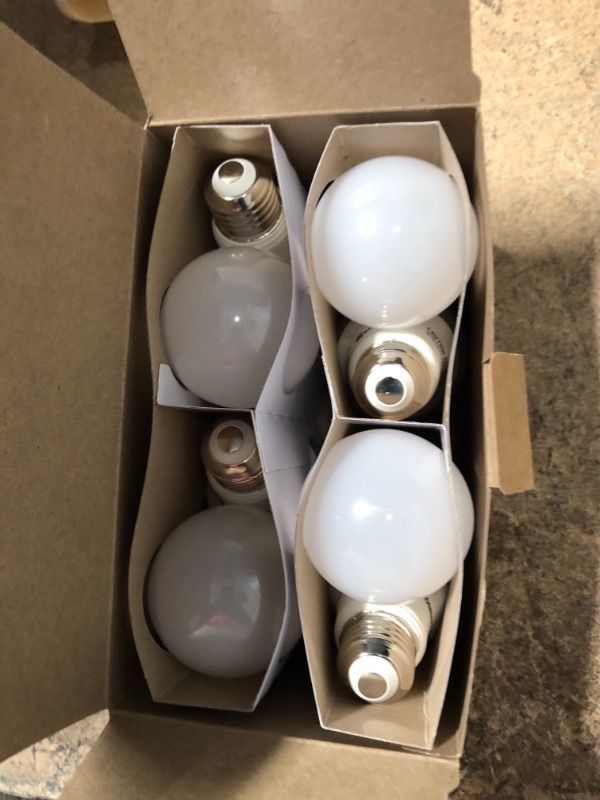 Photo 2 of EcoSmart 60-Watt Equivalent A19 Non-Dimmable LED Light Bulb Soft White (8-Pack)
