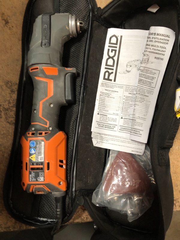 Photo 2 of RIDGID
4 Amp Corded Oscillating Multi-Tool