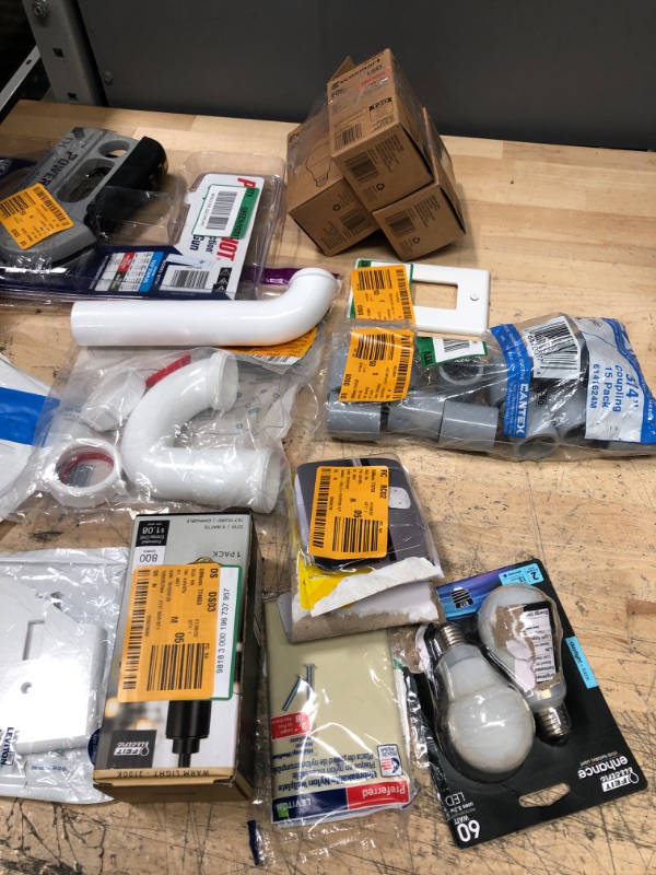 Photo 2 of  Bundle Of assorted  home , Electrical &  plumbing items (13 items )
