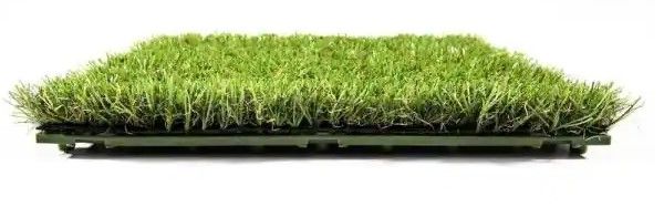 Photo 1 of 1 ft. x 1 ft. Artificial Grass Interlocking Tiles (9-Pack)

