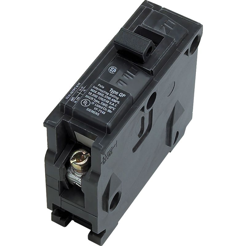 Photo 1 of 3 PACK**Miniature Circuit Breaker, 20 a, 120V AC, 1 Pole, Plug in Mounting Style, Q Series
