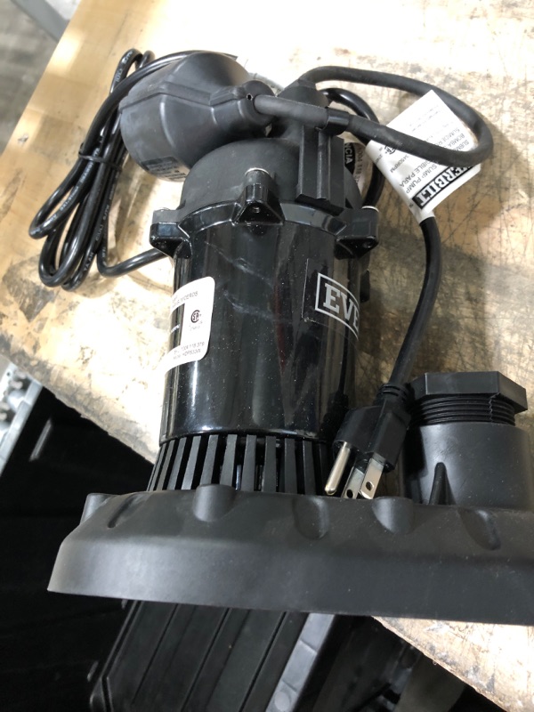 Photo 1 of 1/3 HP Submersible Aluminum Sump Pump with Tethered Switch
