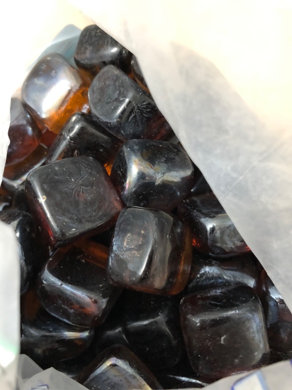 Photo 1 of 10 lbs. Firefly Nights 1 in. Blended Fire Glass Diamonds
