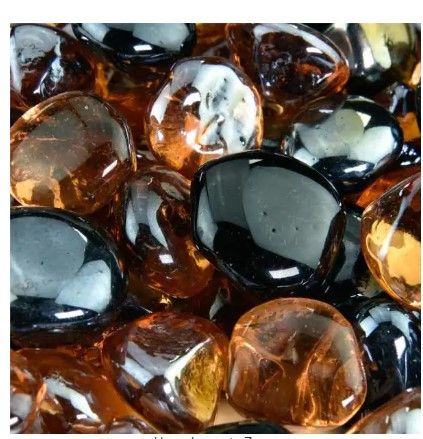 Photo 1 of 10 lbs. Firefly Nights 1 in. Blended Fire Glass Diamonds

