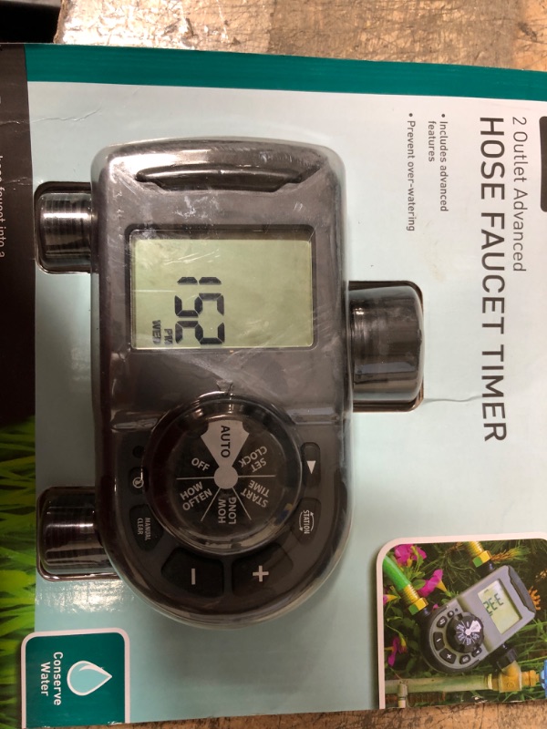 Photo 1 of 2-Outlet Hose Faucet Timer
