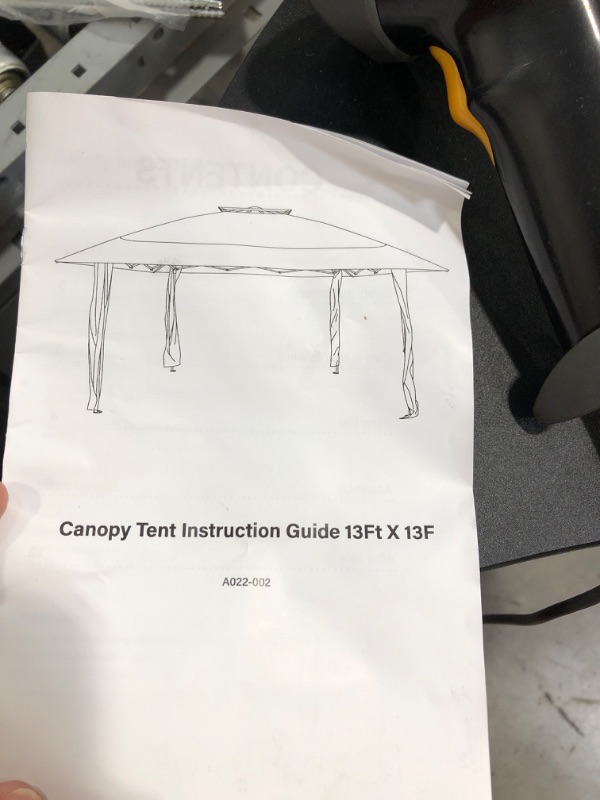 Photo 1 of ***FRAME ONLY****
Meway canopy tent 13' x 13' brown