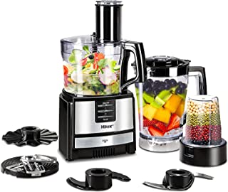 Photo 1 of Food Processor Blender Combo, 8 in 1 Food Processor Smoothies Blender Chopper Coffee Grinder Mixer, 2 Speed & Pulse Function for Blending Chopping Grinding Slicing Kneading Grating Emulsifying Juicing
