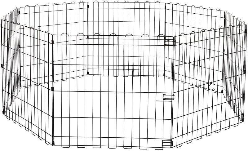 Photo 1 of Amazon Basics Foldable Metal Dog and Pet Exercise Playpen, XS Size, With or Without Door
