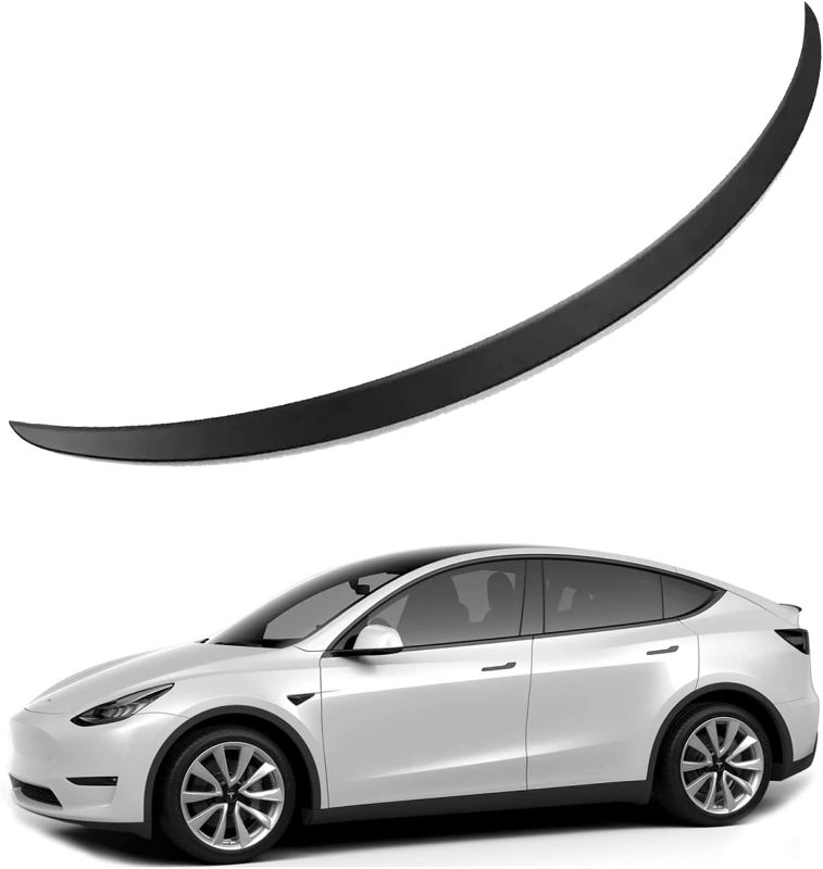 Photo 1 of KIKIMO Tesla Model Y Spoiler 2020-2022 Exterior Rear Spoiler Tesla Model Y Accessories Tesla Trunk Spoiler Trunk Lip Kit OEM Style Wings for Model Y Original Trunk