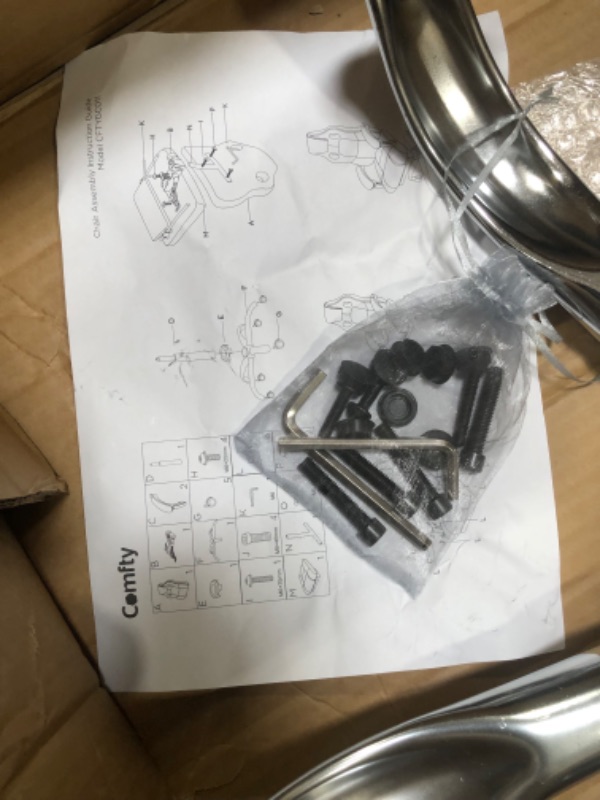 Photo 1 of COMFTY Gaming Chair & Fold-Away Footrest, Computer Chair With High Back And Hinged Armrests, Reclining Game Chair With Footrest, Black/Red (?27.5"D x 23"W x 44.8"H)
