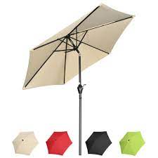 Photo 1 of 8FT patio umbrella beige.