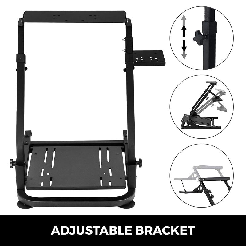 Photo 1 of VEVOR G29 G920 Racing Steering Wheel Stand,fit for Logitech G27/G25/G29, Thrustmaster T80 T150 TX F430 Gaming Wheel Stand, Wheel Pedals NOT Included
