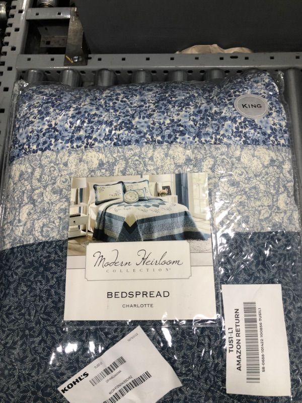 Photo 2 of Charlotte Blue King Bedspread only