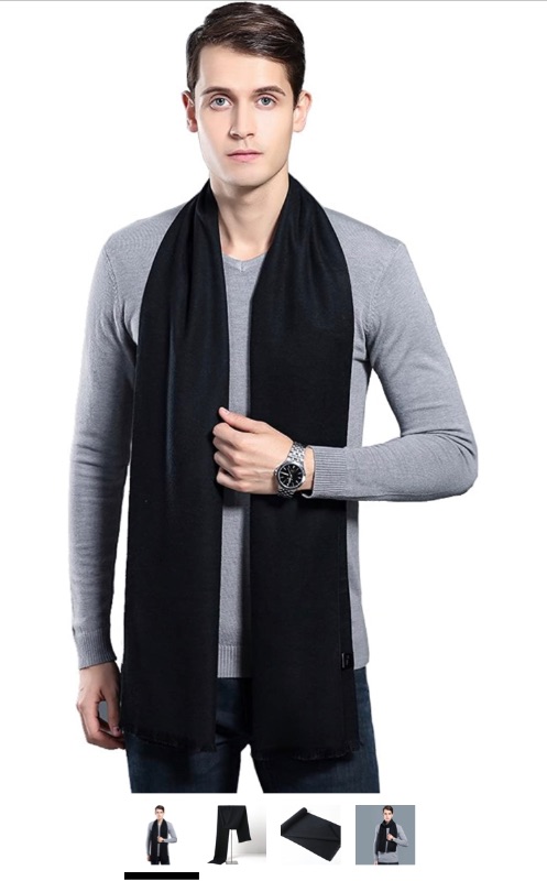 Photo 1 of Mens Scarf Winter - Ohayomi Fashion Formal Soft Scarves for Men