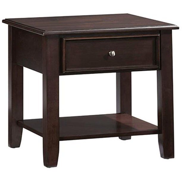 Photo 1 of **SMALL DENT** Progressive Furniture T334-04 Living Room End Table&#44; Espresso
