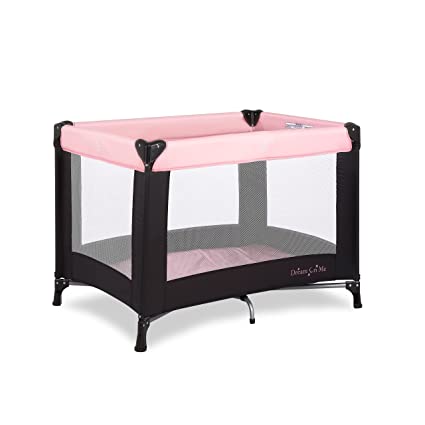 Photo 1 of Dream On Me Nest Portable Play Yard with Carry Bag and Shoulder Strap, Pink
