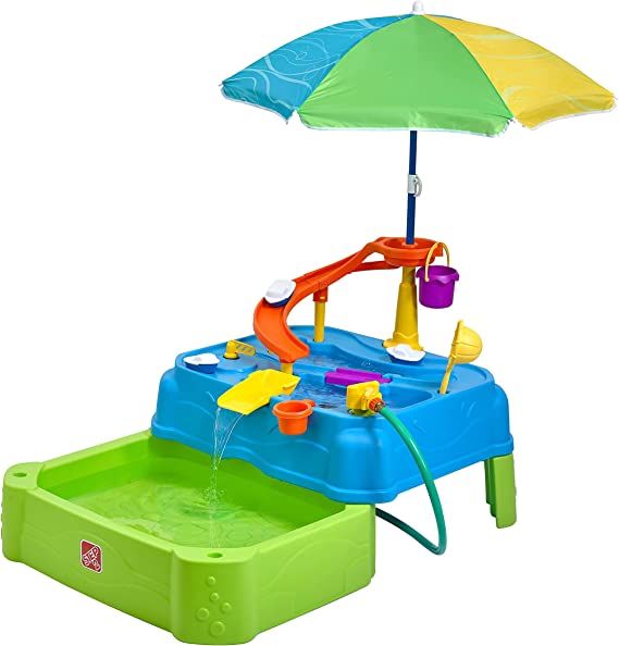 Photo 1 of Step2 Waterpark Wonders Two-Tier Water Table | Kids Water Table,Blue
