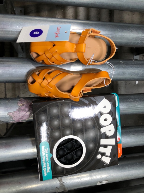 Photo 1 of 2 Item bundle, Girl Sandals size 6 and POPIT! toy